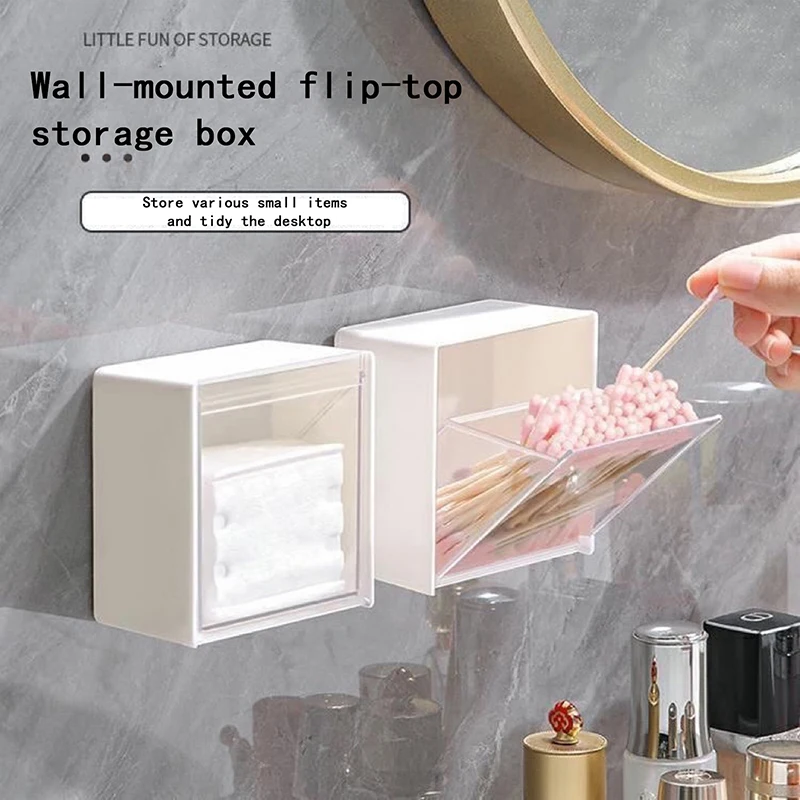 Настенный Органайзер многофункциональный держатель ватных тампонов для ванной