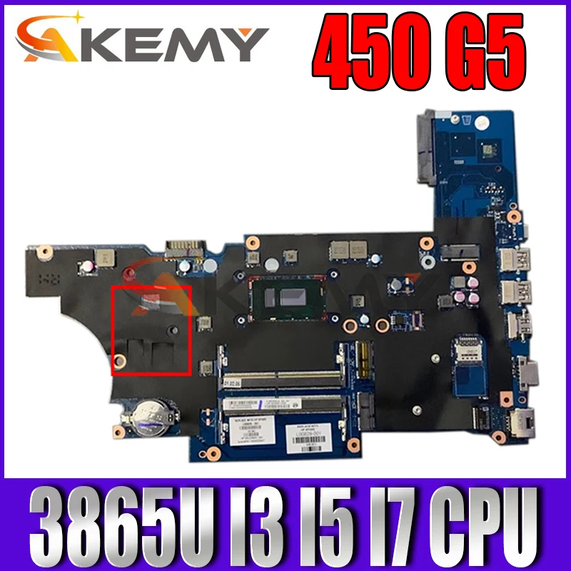 

For HP ProBook 450 G5 Laptop Motherboard Mainboard With 3865U I3 I5 I7 7th Gen 8th Gen CPU UMA DA0X8CMB6E0 Motherboard DDR4