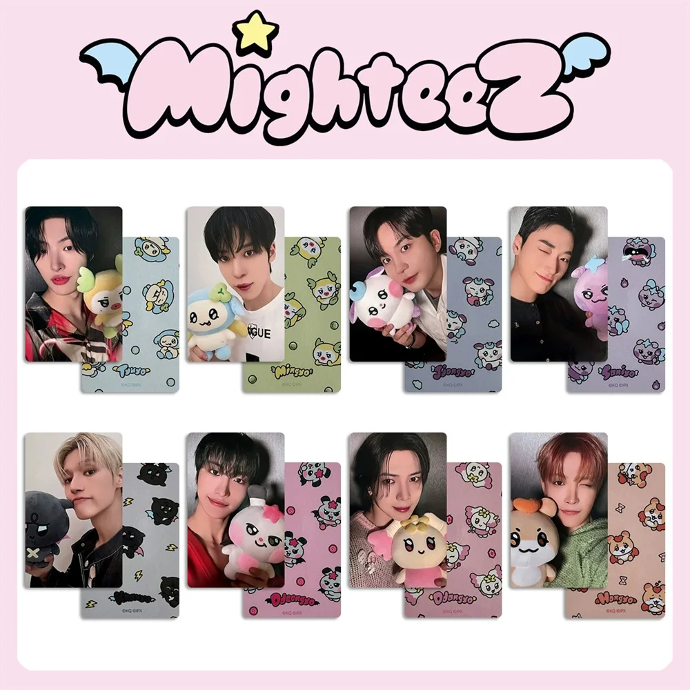 Фото Набор из 8 фотокарточек ATEEZ MIGHTEEZ POP-UO Store Lomo Cards: Хонджун, Юнхо, Сонхва, Ёсан, Минги, Сан. HD-фотокарточки для фанатов, памятные. №4