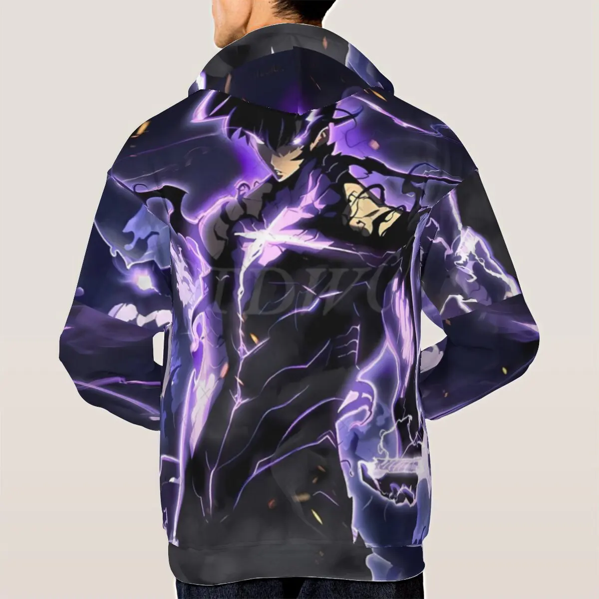 Свитшот с принтом аниме Solo Leveling Graphic Hoodie