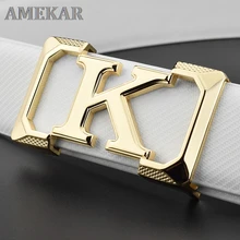 High Quality K designer belts mens Letter Casual Genuine fashion Waist Strap leather off White cinto