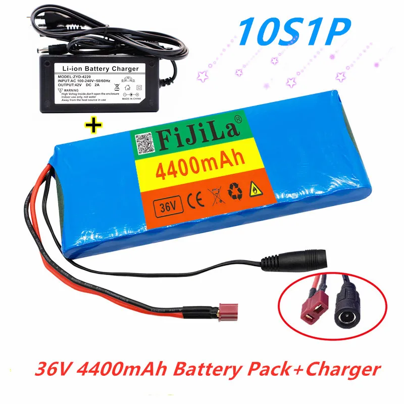 

100% Novo36v4400mah10s1p18650Bateria Deíon LítioEbike Carro Elétrico Bicicleta Scooter Cinto 20a Bms 500w + 42v 2a Carregador