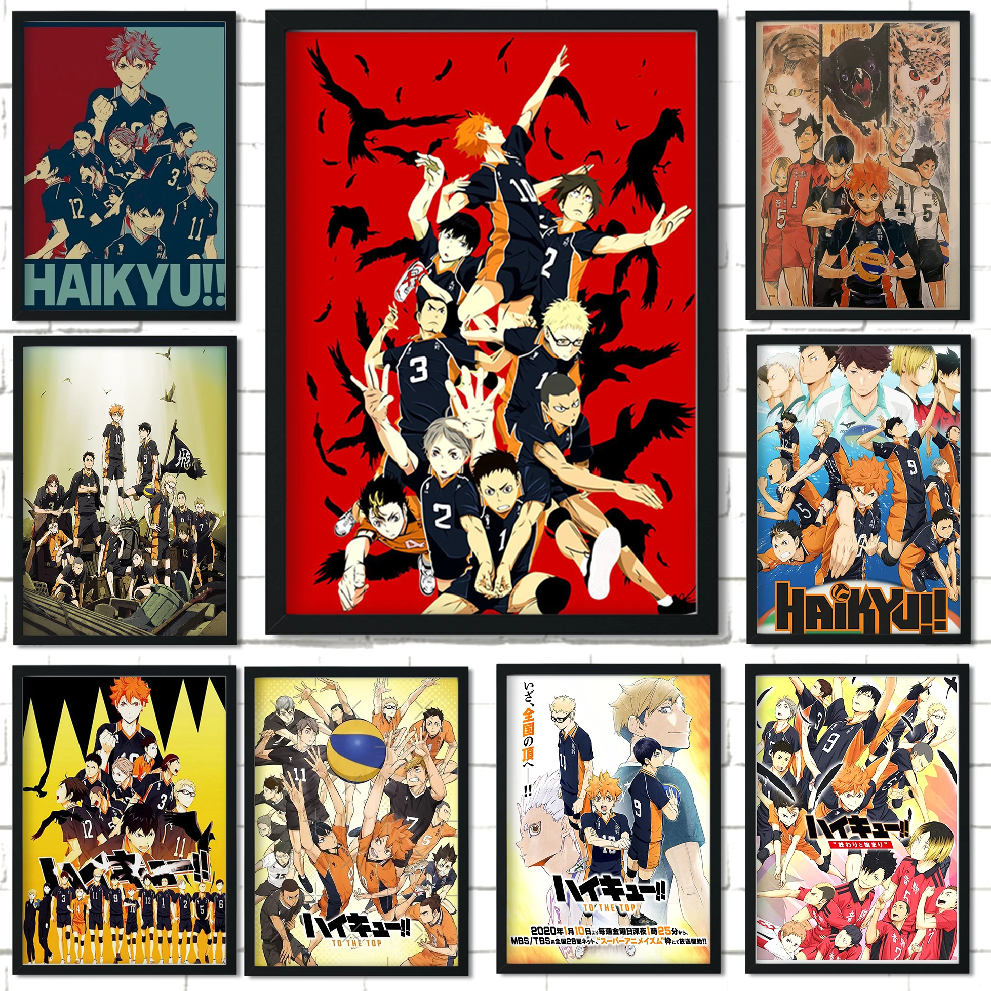 31 стиль на выбор японский аниме постер Haikyuu волейбол мальчик шойо Хината художественная картина Печать холст постер домашний декор стен