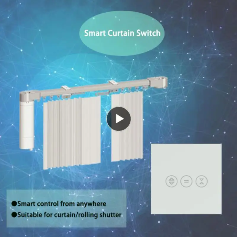 

Wifi Smart Switch Tuya 100-240 V Wall Panel Switch Touch Curtain Switch Smart Home 10a App Control Led Backlight
