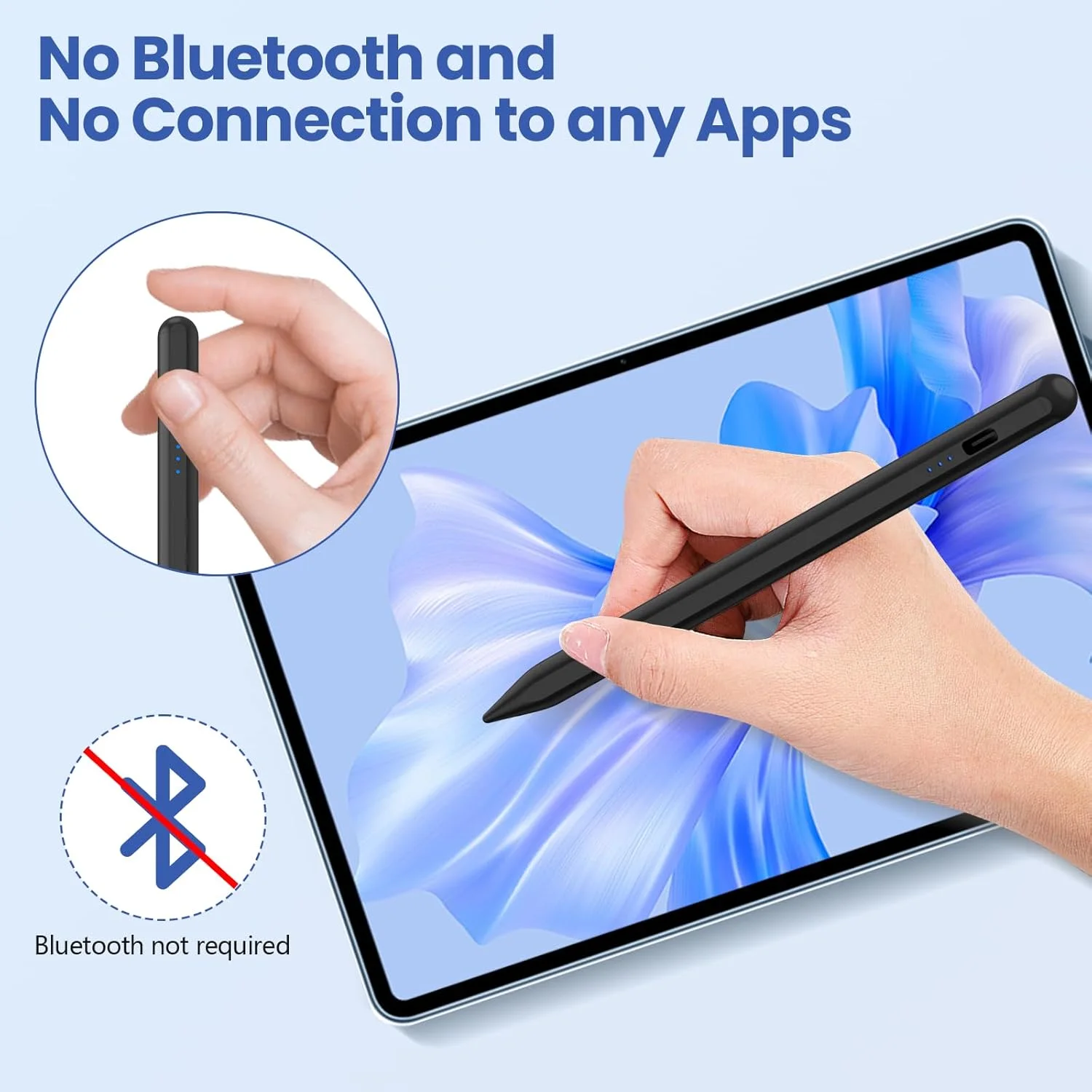 Фото Стилус для планшетов Xiaomi POCO Pad 7 6S Pro, Mi Pad 7 6 5 Pro, Redmi Pad SE, а также для Android, Huawei, Samsung. №5
