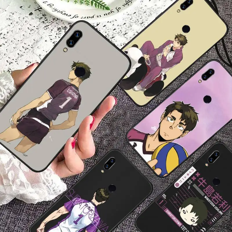 

Ushijima Wakatoshi Shiratorizawa Haikyuu Phone Case For Xiaomi Redmi note 7 8 9 11 i t s 10 A poco f3 x3 pro lite coque cover