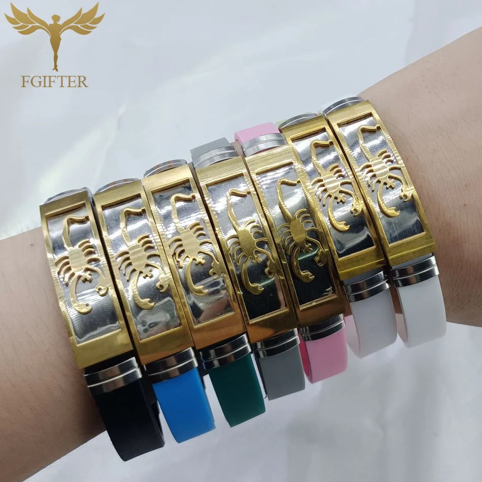 Браслет в готическом стиле с застежкой из нержавеющей стали