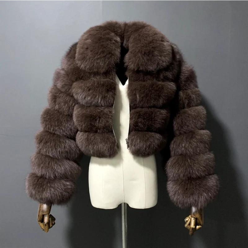 S-4XL Lapel Mink Coats Autumn Winter Fluffy Black Faux Fur Coat Women Elegant Thick Warm Faux Fur Jackets for Women 2022 Tops