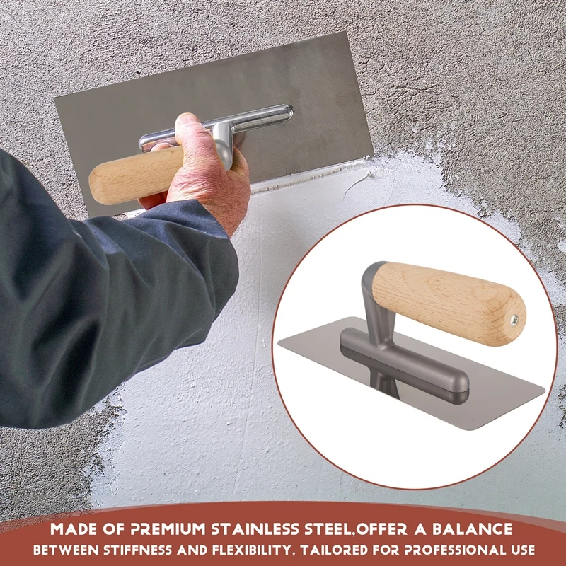 2-х предметный шпатель из нержавеющей стали для венецианской штукатурки наборы