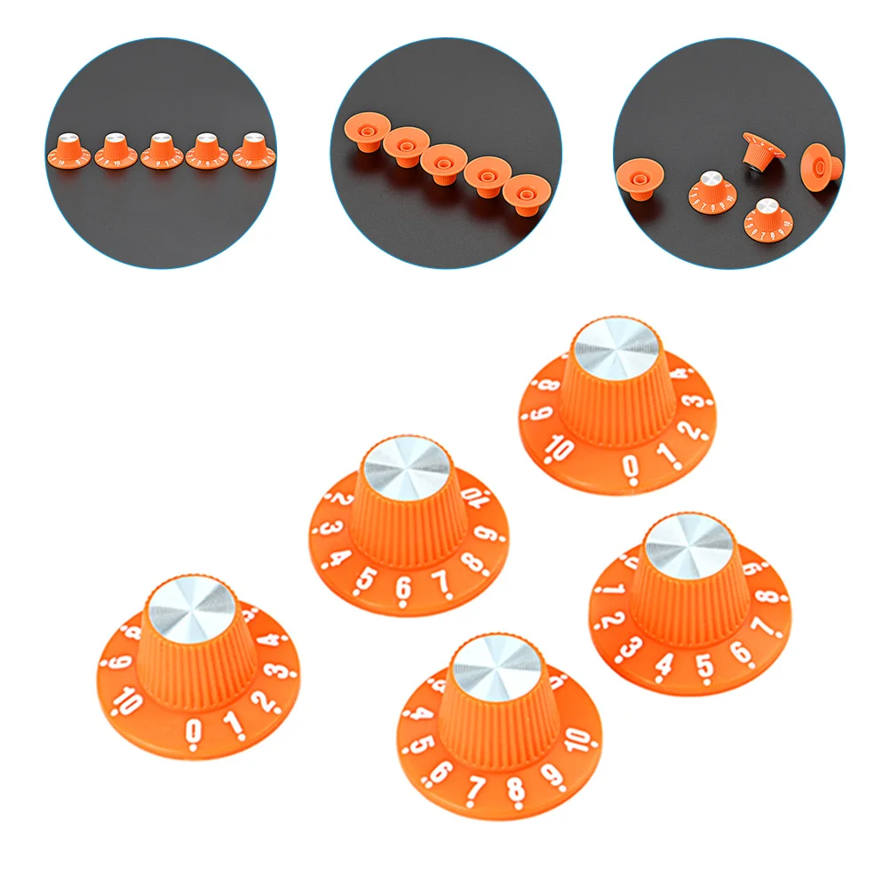 5 шт. ручка усилителя для гитары бас пластиковые ручки громкости замена колпачков