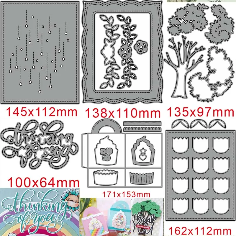 

Металлические Вырубные штампы Addy 6 шт., новые Вырубные штампы для «сделай сам», вырубные штампы для скрапбукинга, вырубные бумажные карты, ре...