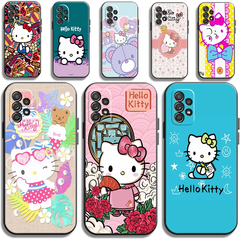 

Hello Kitty 2022 Phone Cases For Samsung Galaxy S21 UItra S20 Lite S8 Plus S9 Plus S10 S10E S10 Lite M11 M12 Soft TPU Funda