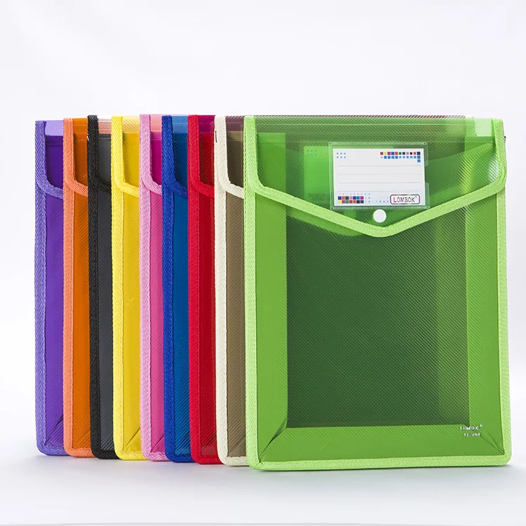 Разноцветные прозрачные вертикальные папки для файлов формата А4, органайзер для хранения документов, товары для школы и офиса, большой объем