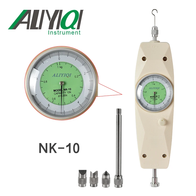 

ALIYIQI Brand NK-10N 10N/1Kg Analog Force Gauge Push And Pull Dynamometer Dynamometer