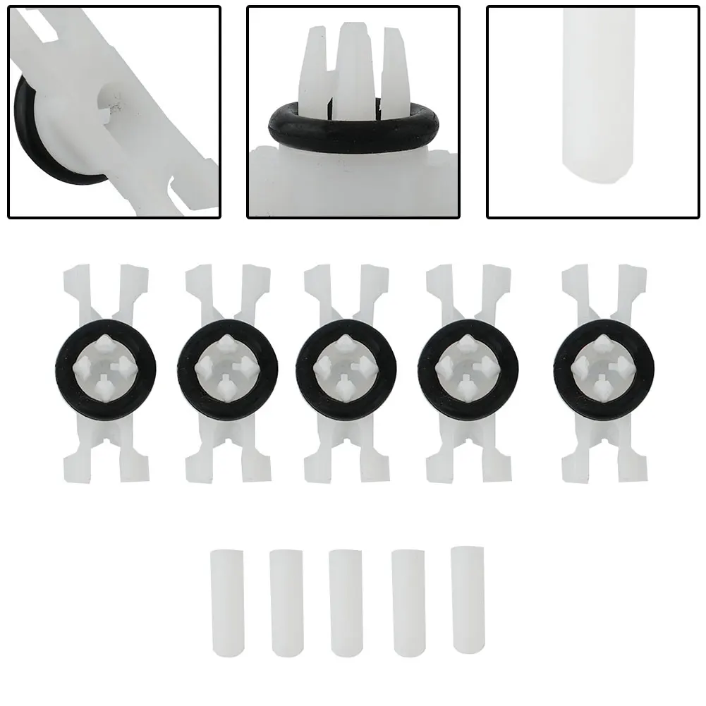 

30pc Clips With Black Rubber Sealing Washer Top Roof Rain Gutter Moulding Trim Fastener Clip Accessories For BMW E46 51138204858