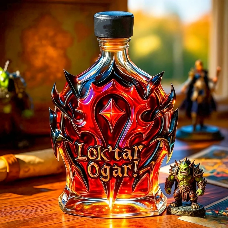 Коллекционный графин для виски Lok'tar Ogar World of Warcraft: Бутылка для напитков в стиле Орды, барная утварь, декоративные украшения (art.: 3920da463a696) - 3920da463a696