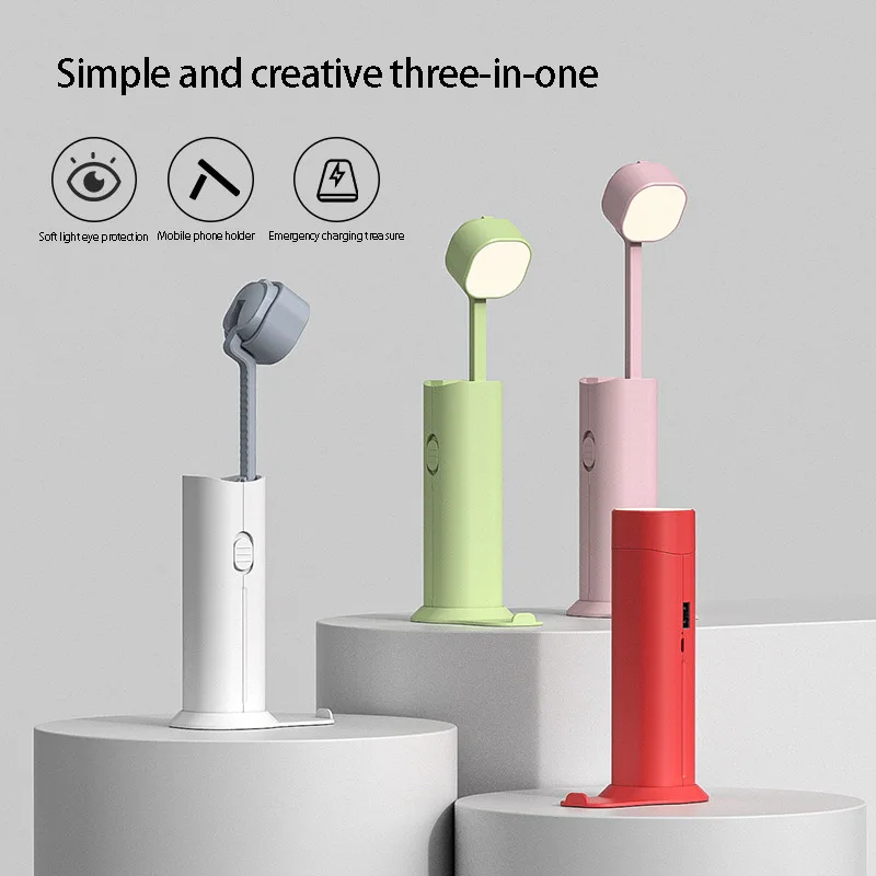 

Telescopic Folding Charging Eye Protection Led Table Lamp Students Learn Mobile Power LED Table Lamp Outdoor Portable Flashlight