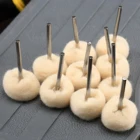 10 шт.компл. шерстяная полировальная головка с хвостовиком 18 дюйма, шлифовальные украшения, металлическое колесо, войлочная щетка, кашемировая шариковая щетка, аксессуары