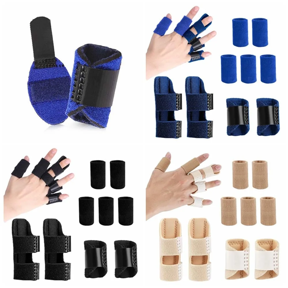 

Набор для иммобилизации пальцев, набор для фиксации стыков, стабилизатор стыков пальцев, фиксирующие напальчники для поддержки артрита и суставов пальцев