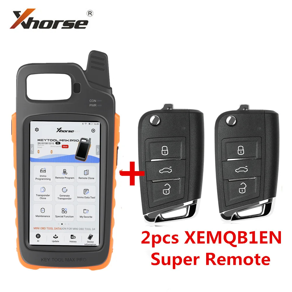 Xhorse VVDI Key Tool Max Pro - сочетание функций Mini OBD и поддержка чтения напряжения и утечки тока.