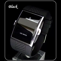men sport digital watches black white rectangle man led fitness watch silicone strap mens electronic clock relogio masculino new