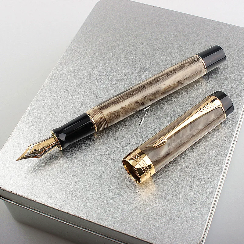 Перьевая ручка Jinhao Centennial 100 18KGP с золотым наконечником 0 7 мм акриловая чернильная
