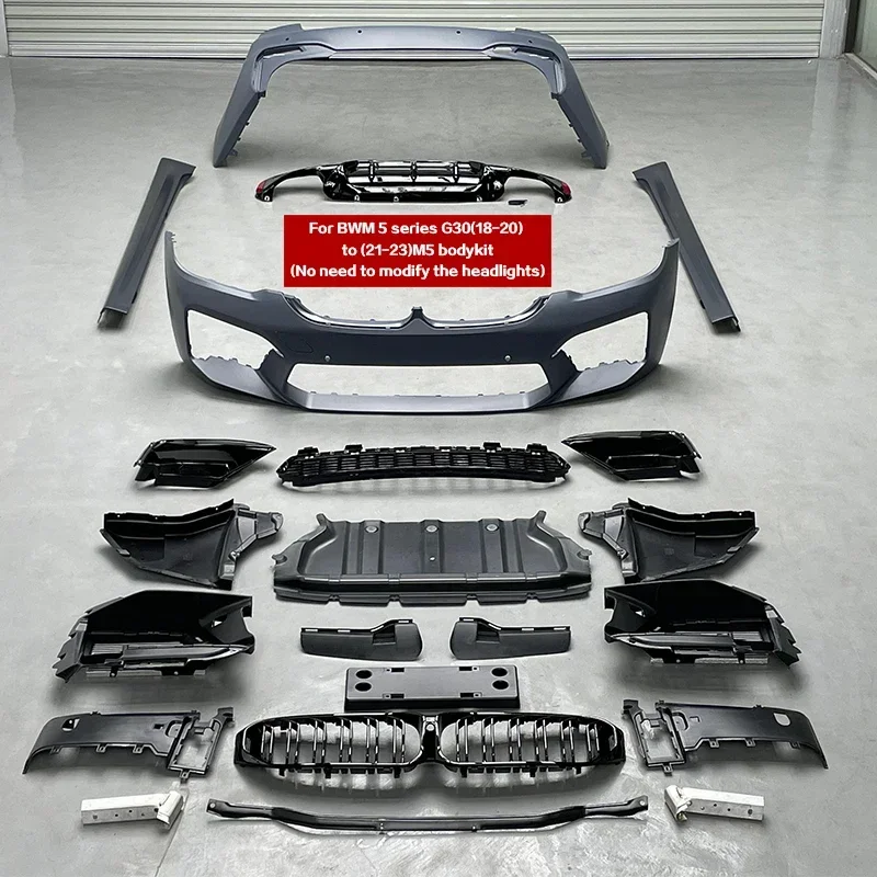 Обновление комплекта кузова bmw G30 M5 в новый стиль LCI включает боковую юбку