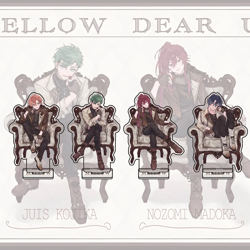 Фото Акриловая подставка Ensemble Stars MELLOW DEAR US с персонажами Джусом, Кодикой, Нозоми, Мадокой, аниме-фигурка, декор для стола, подарок на день рождения для фанатов, брелок №1