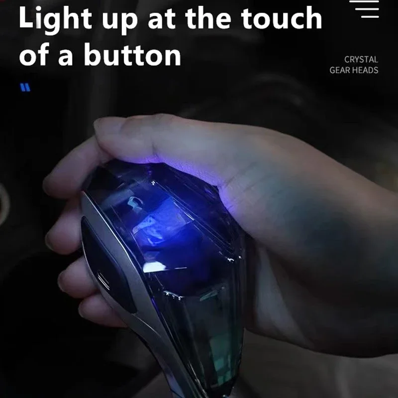 Хрустальная шестерня красочная меняющая цвет ручка переключения передач для Toyota