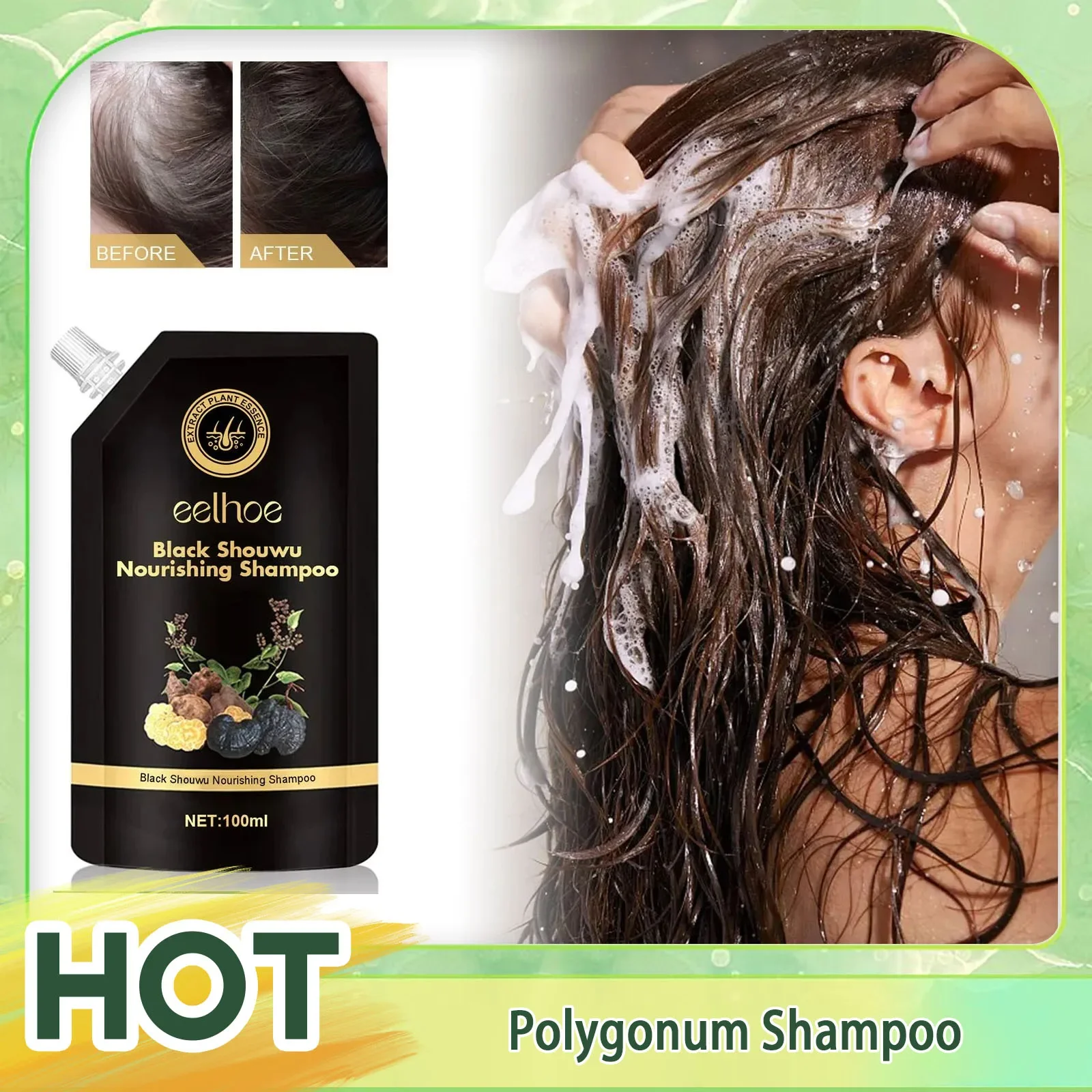 

Thickening Hair Shampoo Fast Promote Hair Growth Anti Hair Loss Treatment Scalp Repair Nourish Hair Root Anti Thinning Shampoo