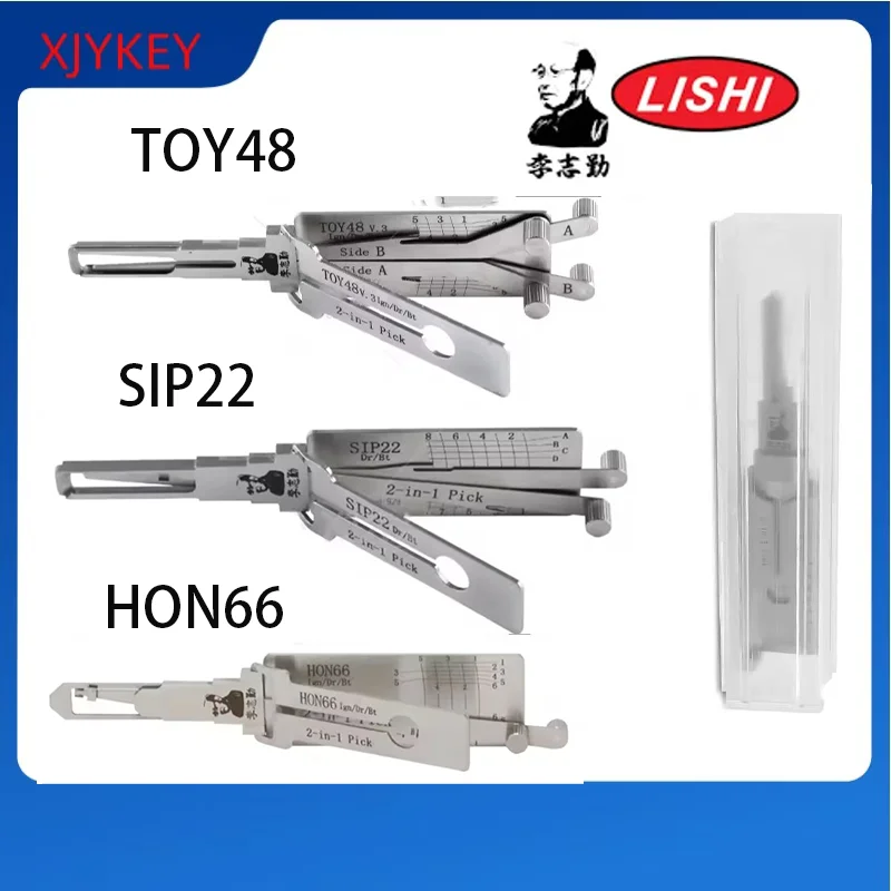 Оригинальный Lishi 2-в-1 HON66 HU100R HU92 HY22 TOY2 TOY48 HU101 HU162T-8 HU66 HON66 Foxhi Pick Tool Инструмент для открывания дверей Нержавеющая сталь s (art.: 3920d32abcb4e) - 3920d32abcb4e