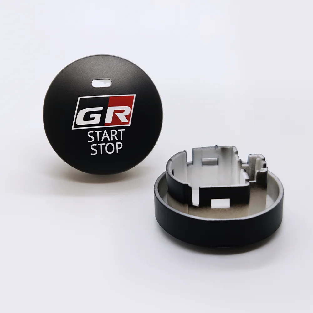 

Автомобильный ABS в один клик, старт, кнопка зажигания двигателя, переключатель, наклейка, модификация, аксессуары для интерьера для Toyota Gazoo Racing