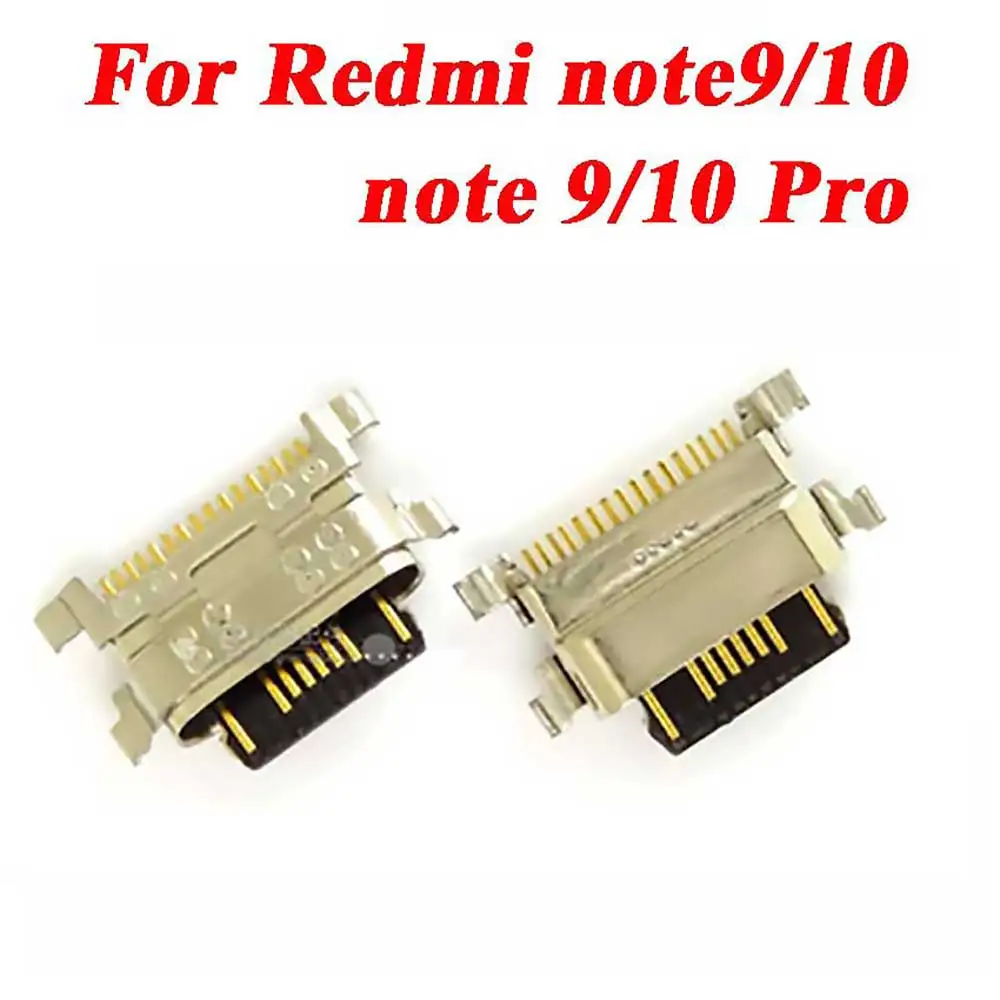 

1-50Pcs Micro USB Jack Type-C Charging Connector Plug Port Dock Charger For XiaoMi Redmi note9 note10 note 9Pro note 10Pro