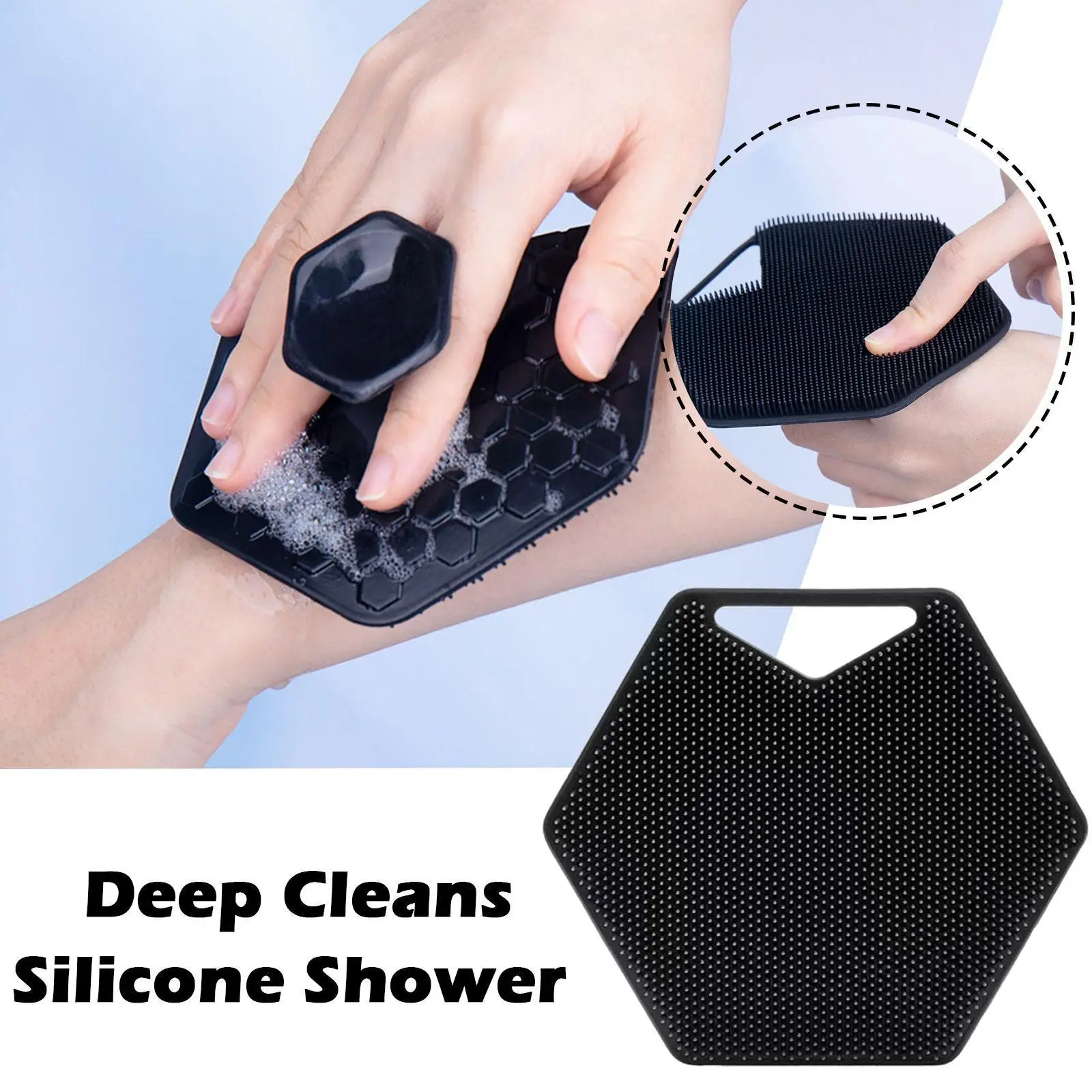 

Multifunctional Silicone Bathing Brush Deep Cleaning Shampoo Hair Brushes Body Washing Shower Wipe Massage Comb Scrubber Br G8x2