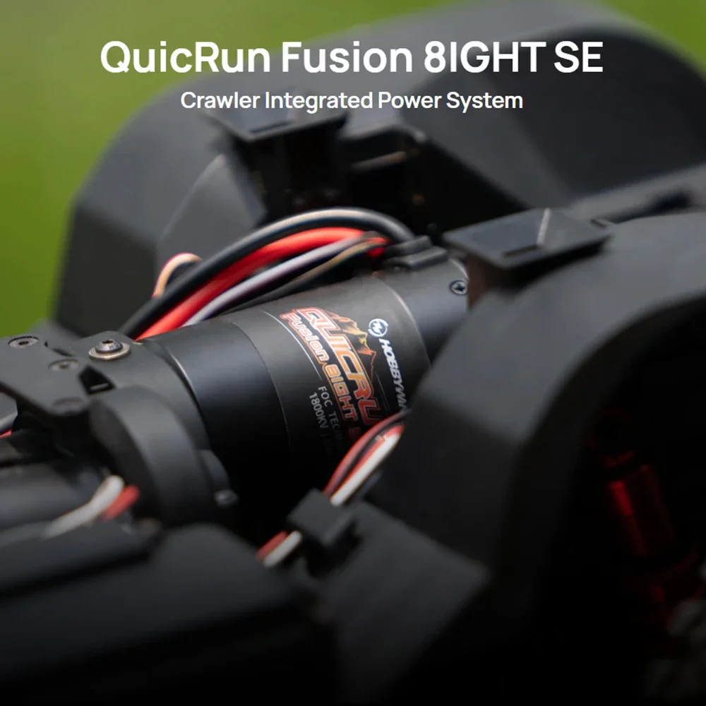 Фото HOBBYWING QUICRUN Fusion 8IGHT SE 2-в-1 60A 1800KV бесщеточный сенсорный двигатель ESC интегрированный для 1/8 RC автомобильной гусеничной системы питания №3
