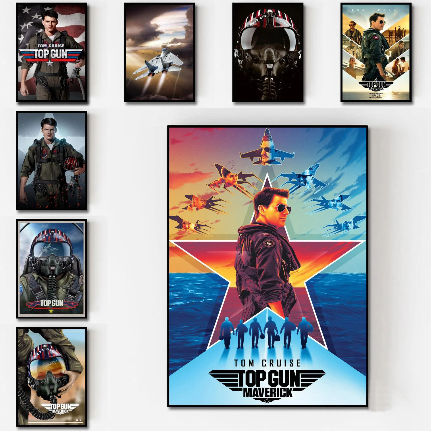 

Movie Wall Decor Poster Top Gun Maverick Poster and Wall Poster Painting Bedroom Large home decor Wall Art Picture canvas wall