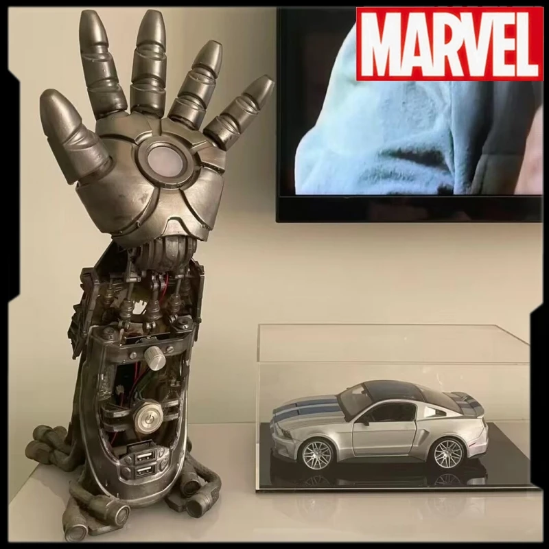 

Pl-mk2a Marvel Iron Man Arm Movable Table Lamp Led Figure Model Toy Ark Reactor Marvel Arm Hand Sense Of Technology Gifts Toys