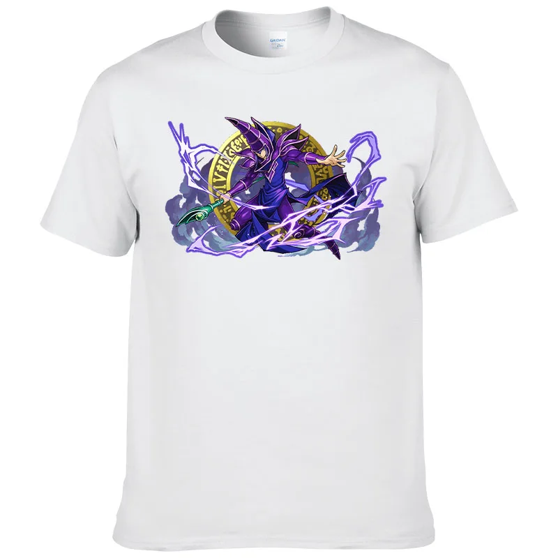 Футболка мужская с принтом Yu Gi Oh повседневная тенниска из хлопка короткими