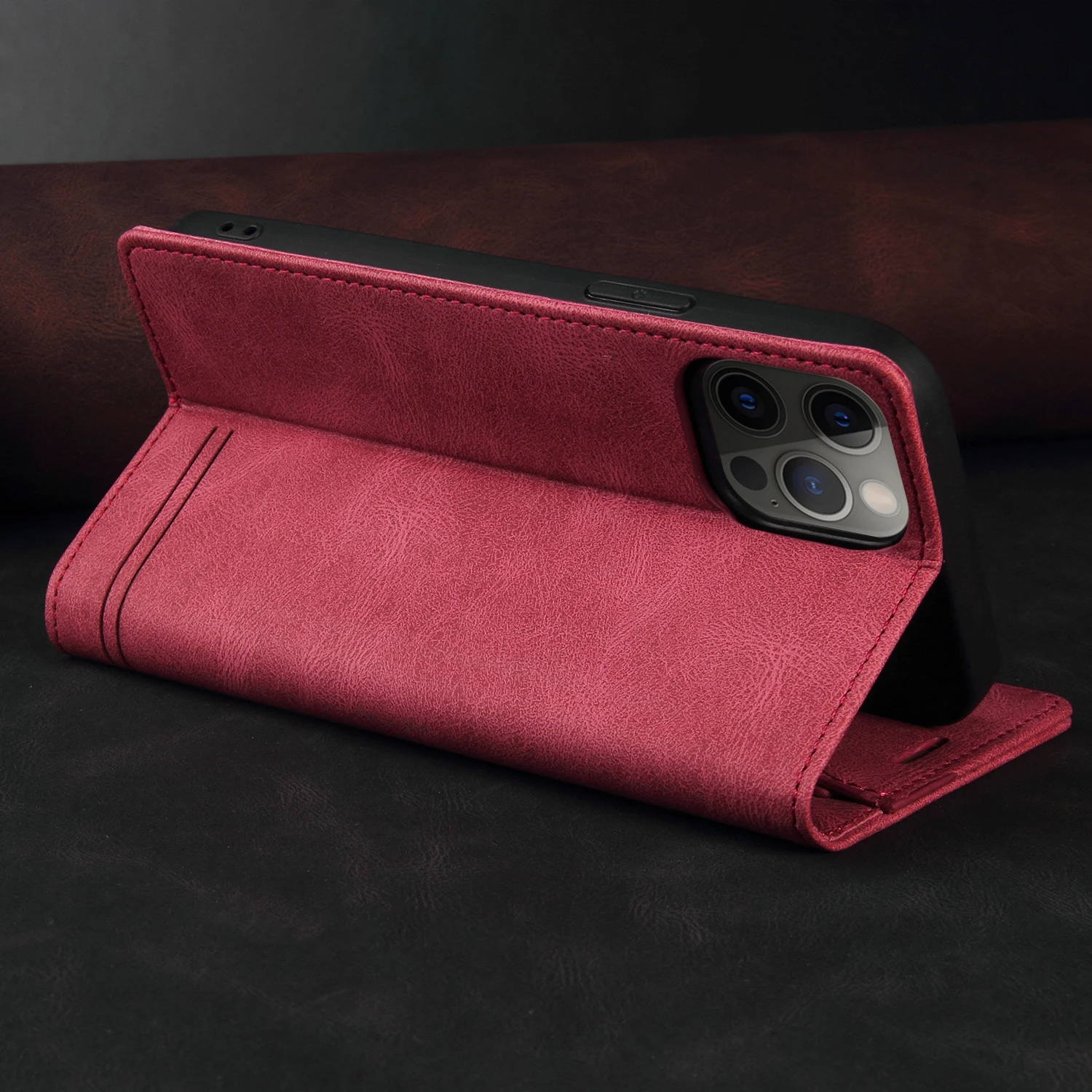 Кожаный флип-чехол для Sony Xperia XZ1 XZ3 XZ4 XZ5 держатель с магнитной подставкой телефона