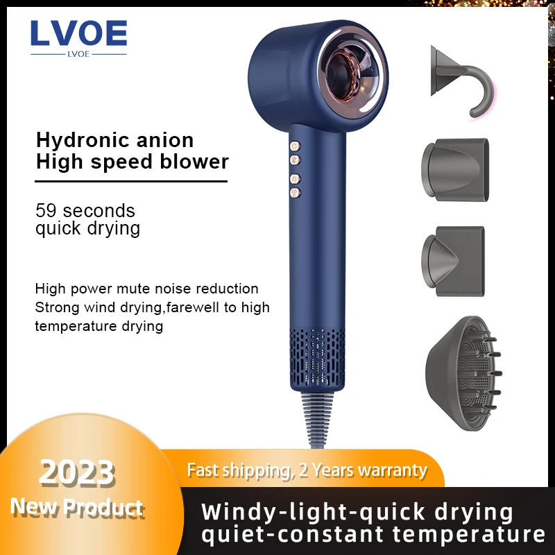 LVOE Hair Dryer 220V Leafless Hairdryer Personal Hair Care Styling Negative Ion Tool Constant Anion Electric Hair Dryers