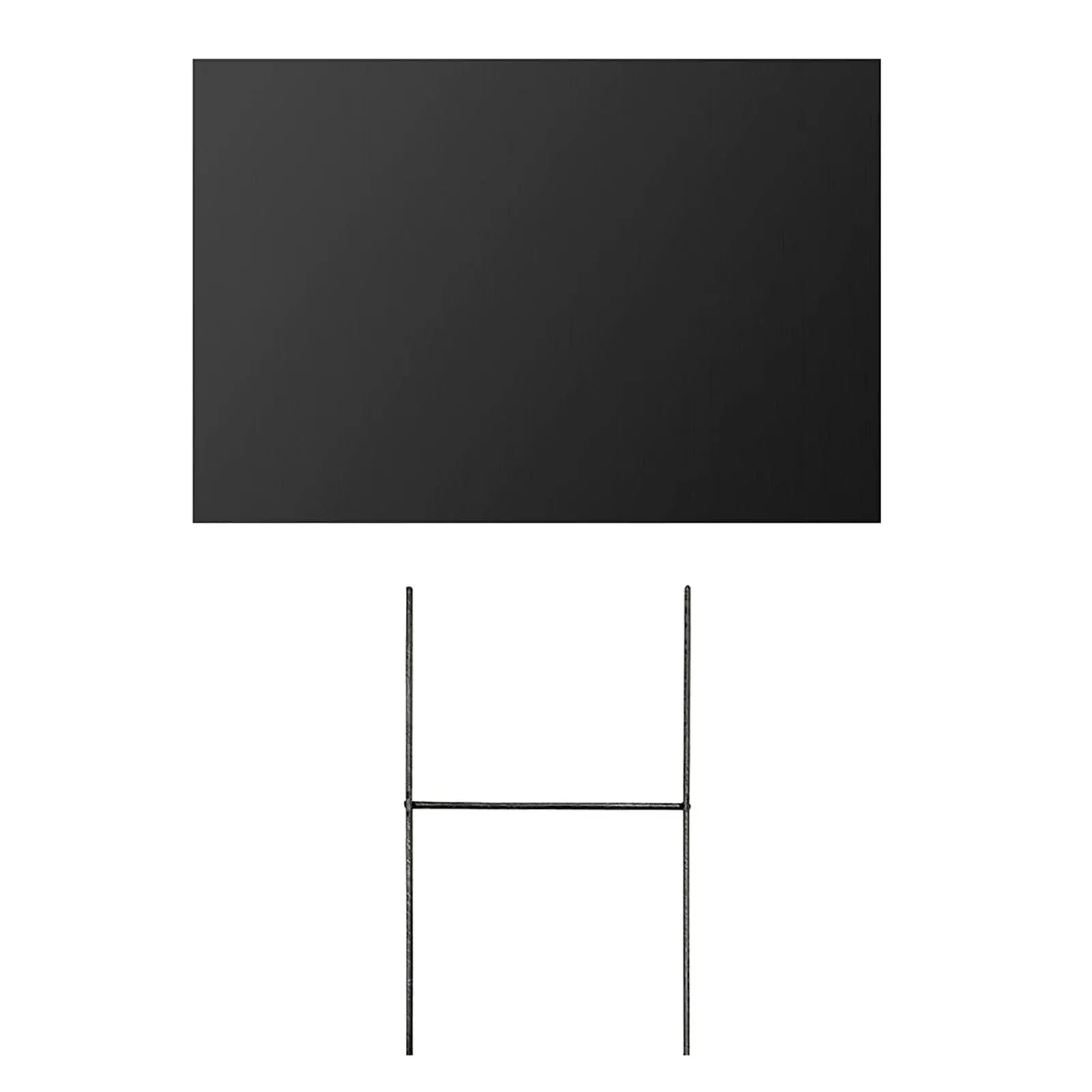 

18x12 в пустых ярдовых знаках С стойками, черные двусторонние ярдовые знаки, наружные знаки «сделай сам» с металлическими стойками