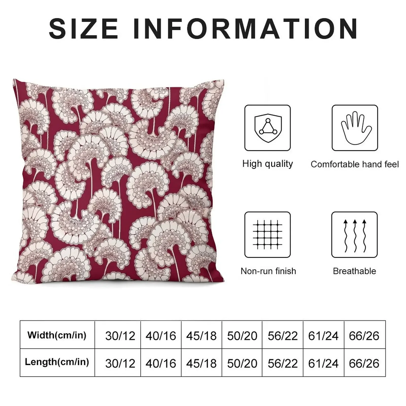 Фото Florence Broadhurst Inspired Design - Красная декоративная подушка, роскошные аксессуары для дома, эластичный чехол для подушки для дивана №3