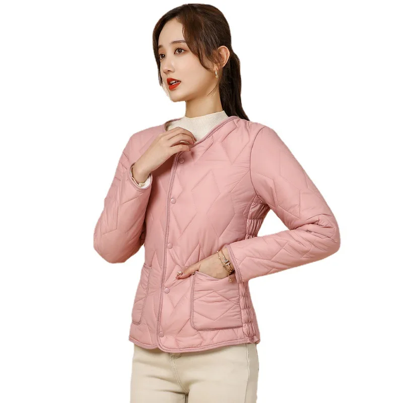 Woman with thick warm long-sleeved cotton bladder female money household cotton cotton-padded jacket and velvet sleeves with fur