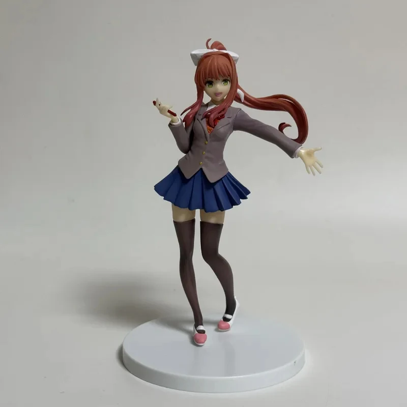 Фото Фигурка Моники из Doki Doki Literature Club, стоячая, в коробке, настольное украшение, коллекционная, для фанатов аниме и игр №4