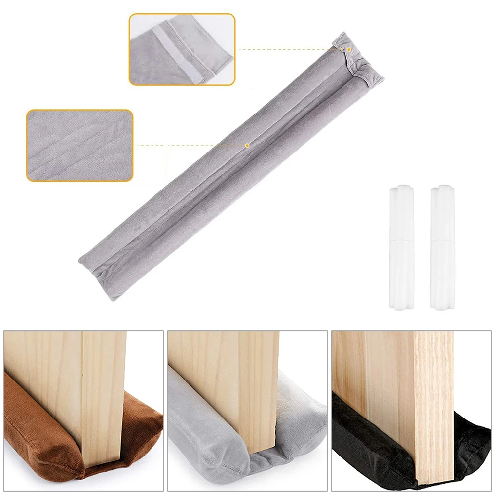 

Flannel Under Door Draft Excluder Bottom Seal Strip Guard Sealer Stopper Wind For Home Door Window Sound Insulation Strip Gasket