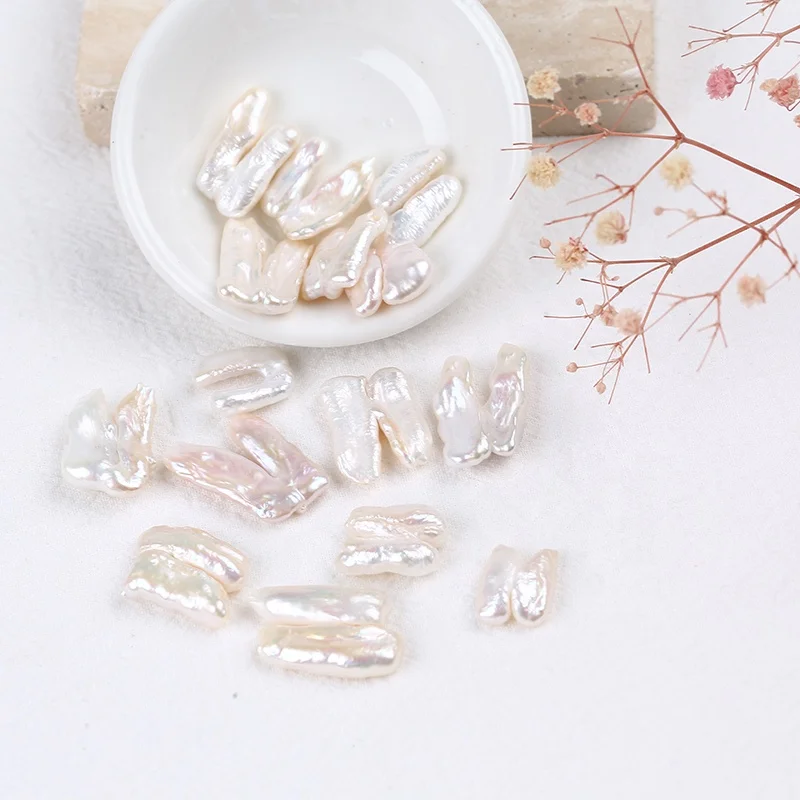 Горячая Распродажа 11-20 мм * 15-28 мм белый цвет натуральный пресноводный N-образный неровный барокко бусины россыпью жемчуг