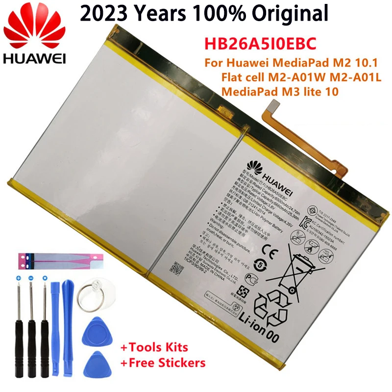 

New Huawei Mediapad M3 Lite 10 Battery BAH-W09/BAH-L09/BAH-L01/HDN-W09/Huawei Mediapad M2 10 Battery M2-A01W/M2-A02L HB26A510EBC