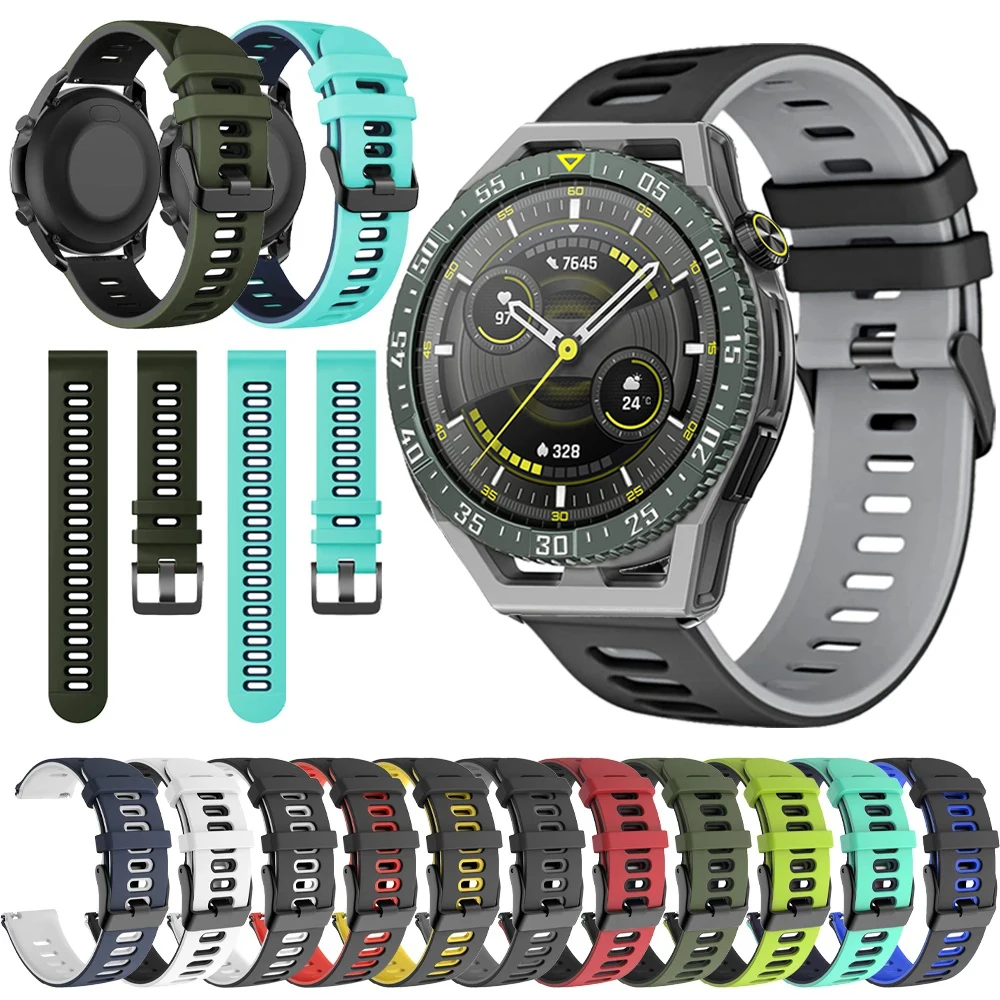 

Sports Rubber Strap for Huawei Watch GT 3 SE GT3/2 46mm Swim Silicone Soft Watchband 20mm 22mm Belt Replacement Accessorie