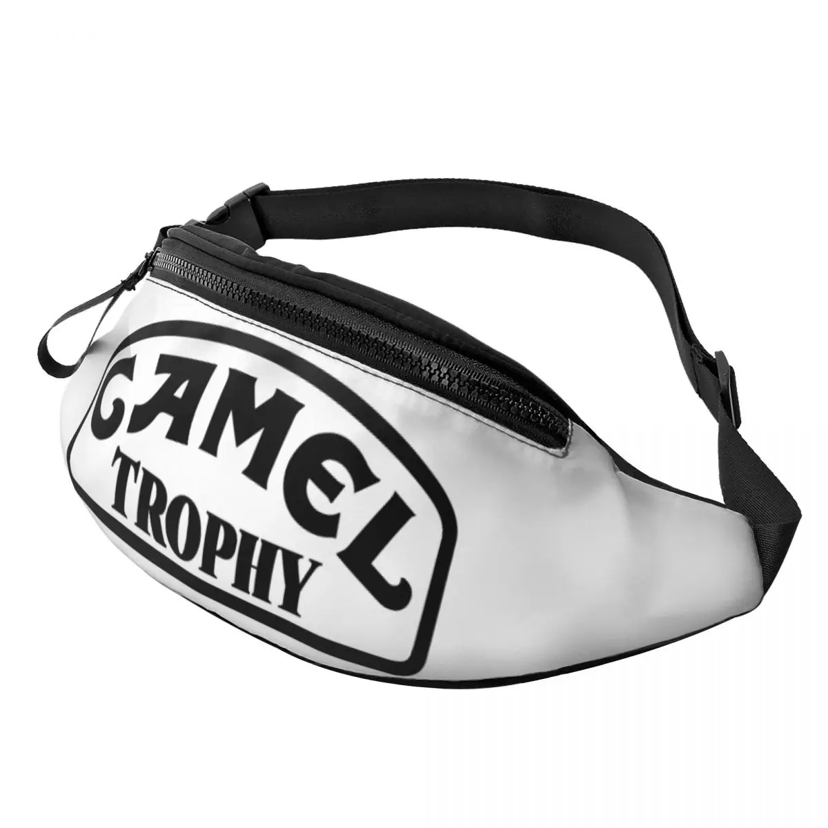 

Camel Trophy Logo Fanny Pack Women Men Custom Crossbody Waist Bag for Traveling Phone Money Pouch