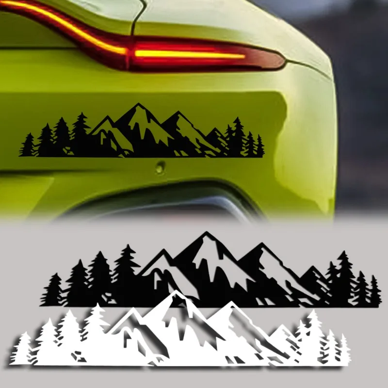 

Car Bumper Stickers Window Door Forest Snow Mountain Styling Decals Car Body Decoration Stickers Decors
